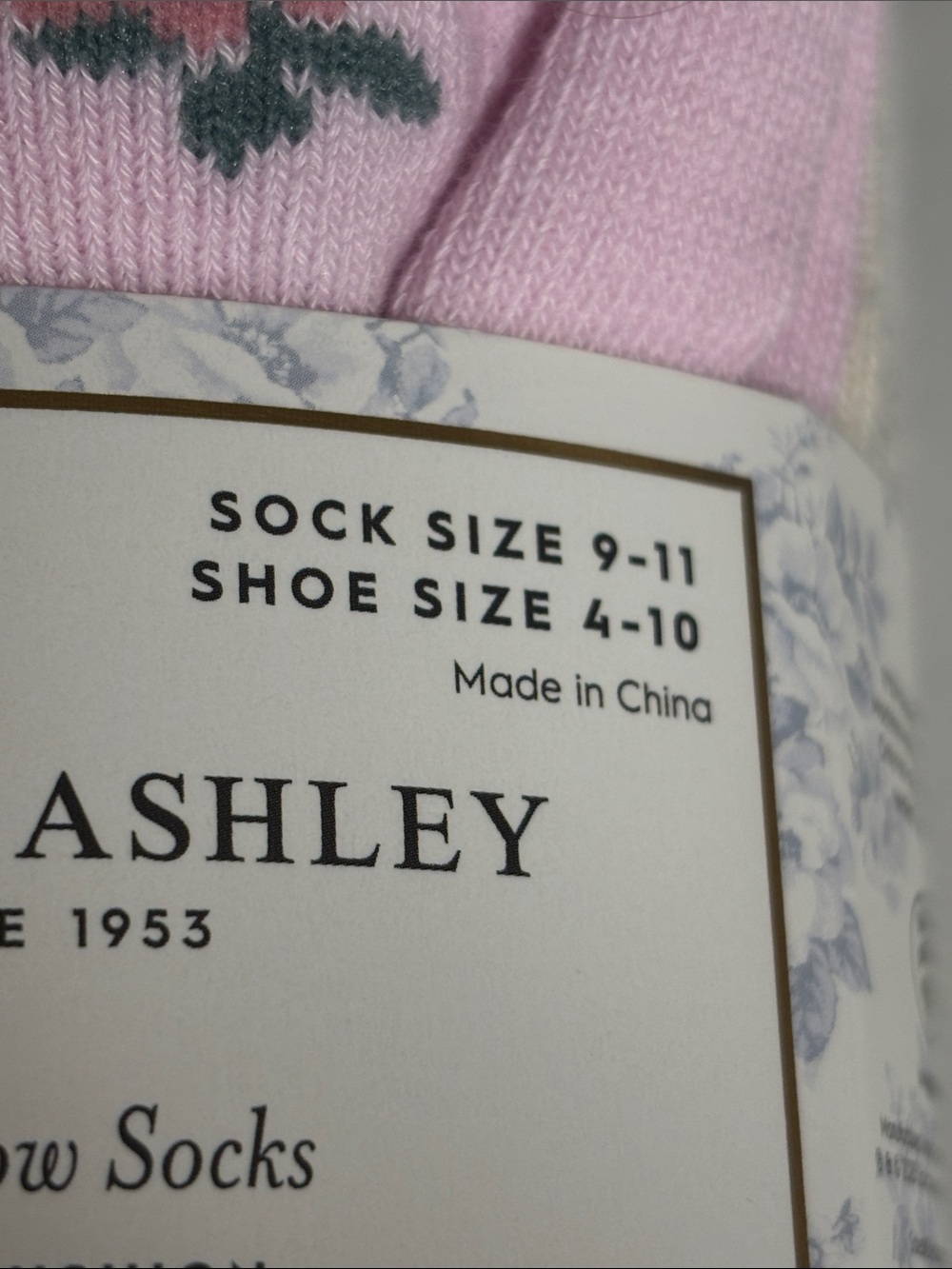 New Laura Ashley Socks Women’s 8 Pair White & Pink Floral No Show Casual Active - Picture 7 of 12